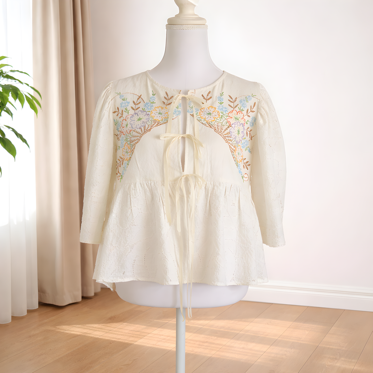 Vintage table linen blouses