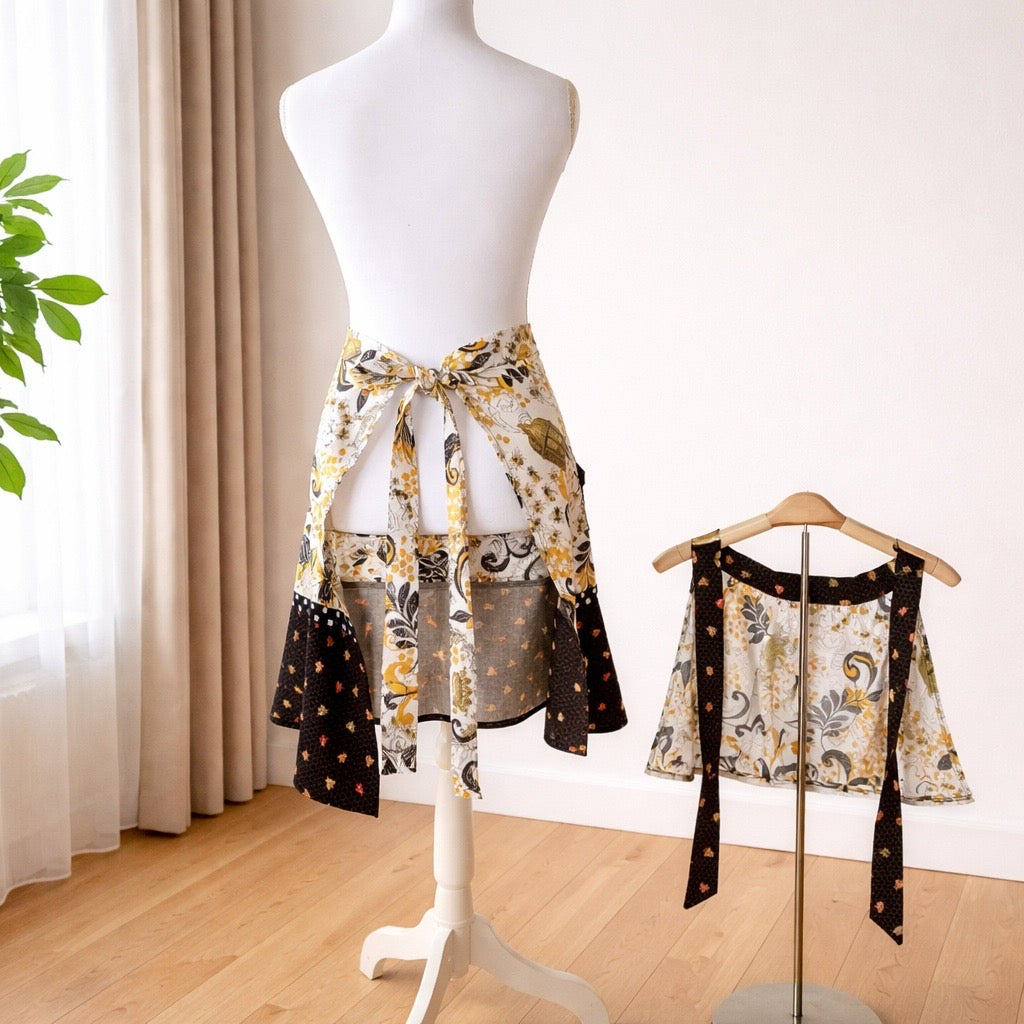 Child size 7-8 apron with bee theme